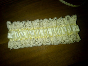 Cream Wedding Garter