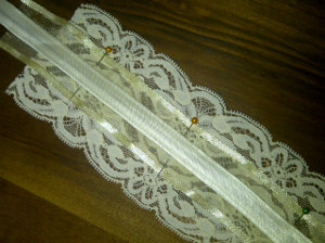 Cream Wedding Garter