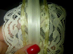 Cream Wedding Garter